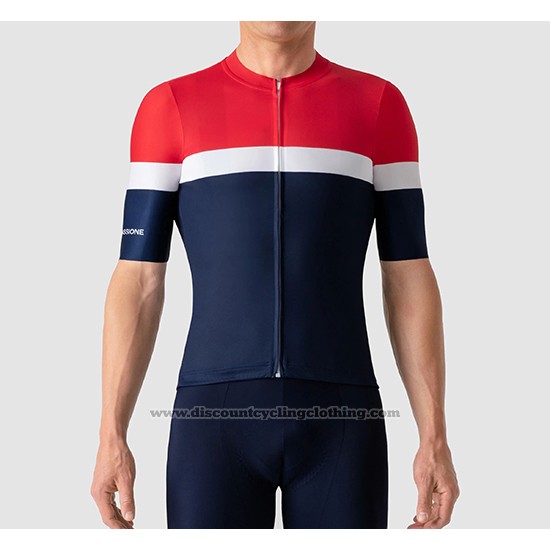 2019 Cycling Jersey La Passione Red White Blue Short Sleeve and Bib Short